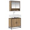 vidaXL Bathroom Sink Cabinet with Storage Artisan oak 65 x 33 x 60 cm
