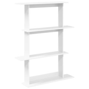 vidaXL Wall Shelf White 100 x 20 x 126 cm Engineered Wood
