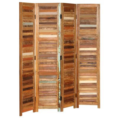 vidaXL Room Divider Solid Reclaimed Wood 170 cm