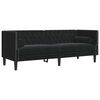 vidaXL Sofa Black 194 x 74.5 x 70.5 cm Velvet