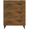vidaXL Sideboard Smoked Oak 69.5x34x90 cm Engineered Wood