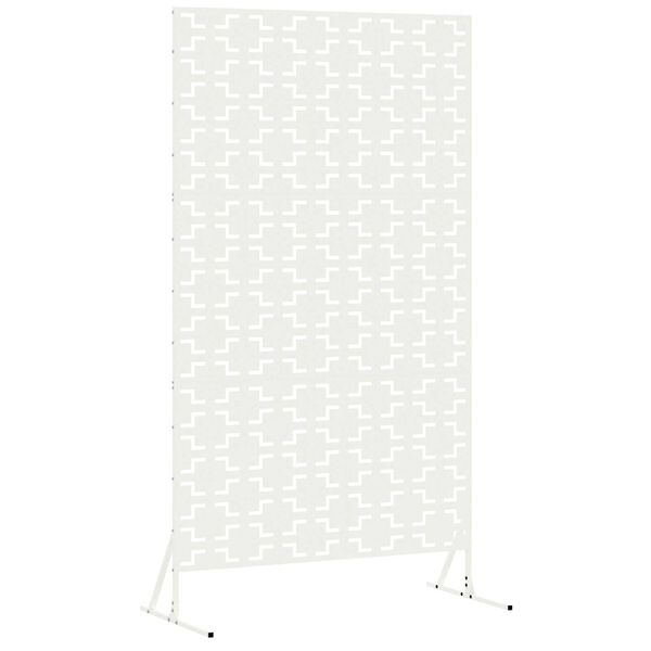 vidaXL Privacy Screen White 100 x 50 x 180 cm Steel