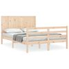 vidaXL Bed Frame without Mattress 140x190 cm Solid Wood