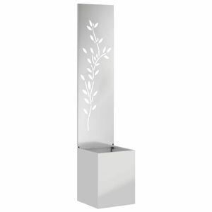 vidaXL Garden Privacy Screen Silver 32 x 32 x 150 cm Galvanised steel