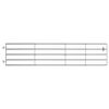 vidaXL 5 Bar Field Gate Steel (150-400)x90 cm Silver