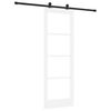 vidaXL Sliding Door ORKDAL White and Black 73.5 x 211 cm