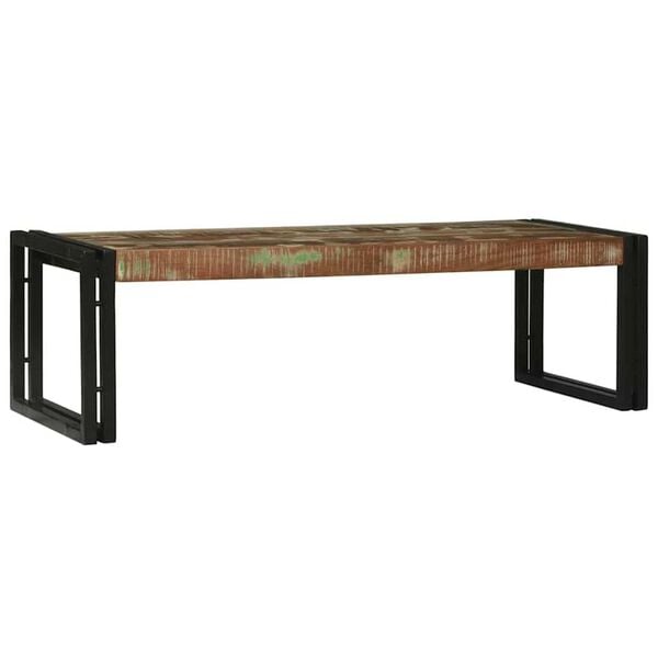 vidaXL Coffee Table 2 pcs Multicolour Solid Reclaim Wood
