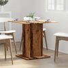 vidaXL Dining Table Old Wood 80x80x75 cm Engineered Wood
