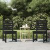 vidaXL Garden Chairs 2 pcs 50x48x91.5 cm Black Solid Wood Pine