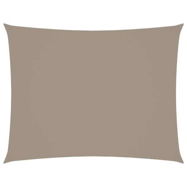 vidaXL Sunshade Sail Oxford Fabric Rectangular 5x7 m Taupe