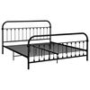 vidaXL Bed Frame without Mattress with Headboard Black 180x200 cm Super King Metal