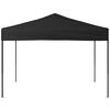 vidaXL Folding Party Tent Black 3x3 m
