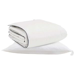 vidaXL Winter Duvet with Pillow 2 pcs White Down Feather