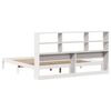 vidaXL Bookcase Bed without Mattress White 180x200 cm Super King Solid Wood Pine