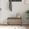 vidaXL Hall Bench with Cushion Artisan Oak 83 x 38 x 40 cm