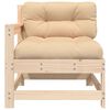 vidaXL Garden Chairs with Cushions 2 pcs Solid Wood Pine