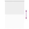 vidaXL Roller Blind Blackout White 110x150 cm Fabric Width 105.7 cm Polyester
