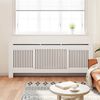 vidaXL MDF Radiator Cover White 205 cm