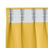 vidaXL Blackout Curtains with Rings 2 pcs Mustard Yellow 245 x 140 cm