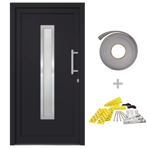 vidaXL Front Door Anthracite 98x208 cm