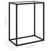 vidaXL Console Table Transparent 60x35x75 cm Tempered Glass