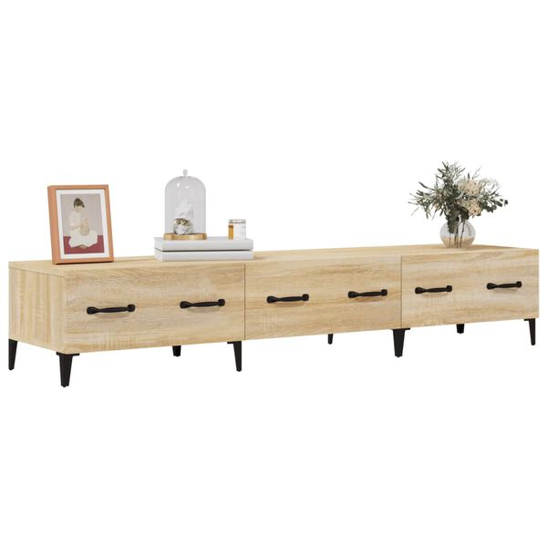 vidaXL TV Cabinet Sonoma Oak 150x34,5x30 cm Engineered Wood