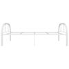 vidaXL Bed Frame without Mattress White Metal 90x200 cm