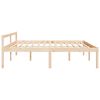 vidaXL Senior Bed without Mattress 200x200cm Solid Wood Pine