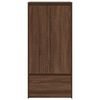 vidaXL Cabinet with Drawer Brown Oak 55.5x34x119.5 cm Engineered Wood