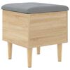 vidaXL Storage Bench Sonoma Oak 42x42x46 cm Engineered Wood