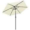 vidaXL 3-Tier Garden Parasol with Aluminium Pole Sand 2.5 m