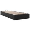 vidaXL Ottoman Bed Frame without Mattress Black Single Faux Leather