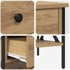 vidaXL Bedside Cabinet with Drawer 2 pcs Artisan oak 40 x 42 x 45 cm