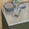 vidaXL Kitchen Storage with Shelf Olive Green 60 x 50 x 92 cm Steel