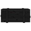 vidaXL Storage Box Black 91x40.5x42 cm Solid Wood Pine