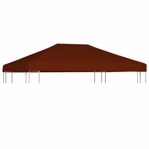 vidaXL Gazebo Top Cover 310 g/m&sup2; 3x4 m Terracota