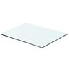 vidaXL Glass Panel | Clear | Tempered Glass | 40x25 cm | Durable | Glass Shelf