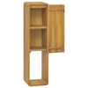 vidaXL Wall-mounted Bathroom Cabinet 25x25x100 cm Solid Wood Teak