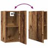 vidaXL TV Cabinet Set Wall-mounted 3 pcs Old Wood Engineered Wood
