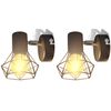 vidaXL Wall Lamp | Black | Metal | Medium | Wall Lamp | Industrial | Wall Lamps