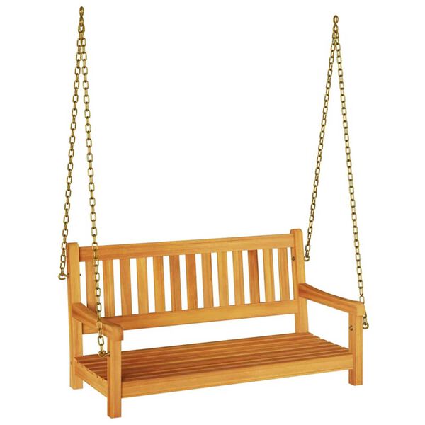 vidaXL Garden Swing Bench Brown 119 x 35 x 47cm Solid Acacia wood