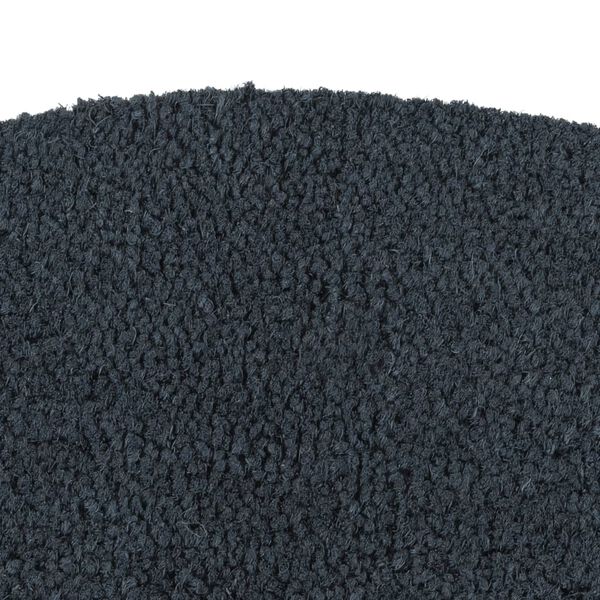 vidaXL Door Mat Dark Grey Half Round 60x90 cm Tufted Coir