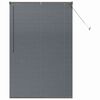 vidaXL Window Blind with Curtains Manual Dark grey Aluminium