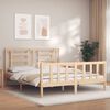 vidaXL Bed Frame without Mattress King Size Solid Wood Pine