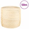vidaXL Rope 100% Sisal 8 mm 50 m