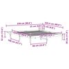 vidaXL Bed Frame with Side Tables Natural 180 x 220 cm Solid Pine Wood