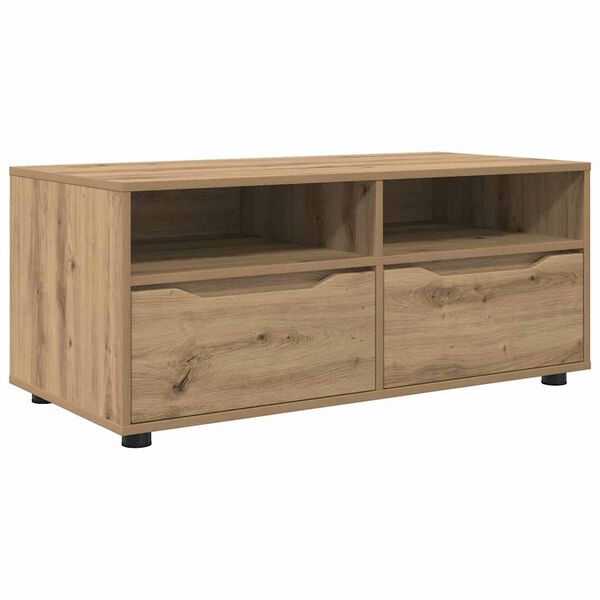 vidaXL TV Cabinet Artisan Oak 100 x 48 x 43 cm Engineered Wood