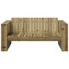 vidaXL Garden Sofa Green 134 x 60 x 62 cm Solid Pine Wood