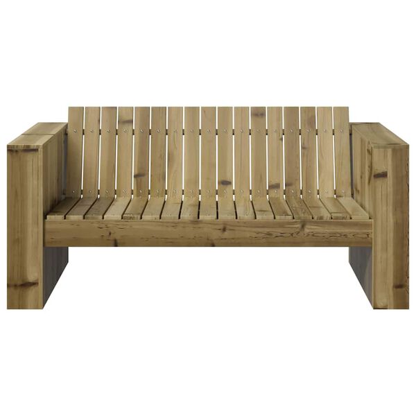 vidaXL Garden Sofa Green 134 x 60 x 62 cm Solid Pine Wood