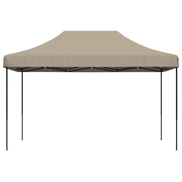 vidaXL Party Tent Folding Taupe 292 x 440 x 315 cm Oxford Fabric